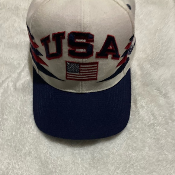 Team USA vintage 90s Athletic Snapback cap hat 1996 Olympics - Picture 4 of 4